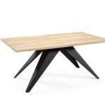 Stół SILK 140 rozkładany 140-240x80 cm dąb halifax
