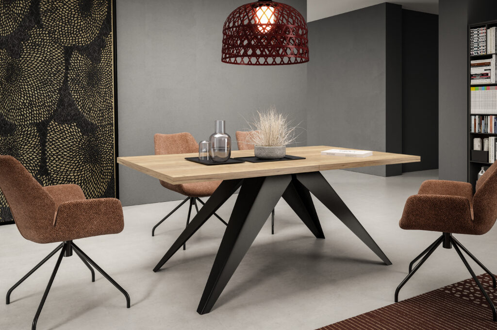 stół 4 H1180 ST37 Natural Halifax Oak