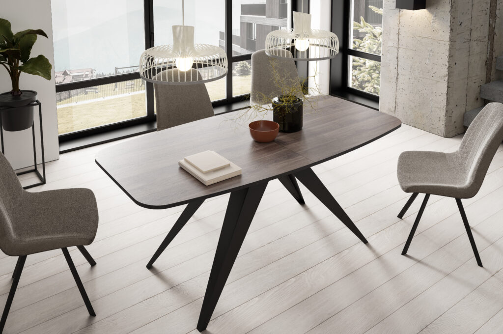 stół 5 pack H1346 ST32 Anthracite Sherman Oak