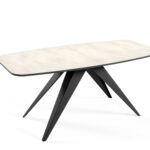 Stół ORBI 180 rozkładany 180-220x90 cm biały chromix