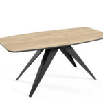 Stół ORBI 160 rozkładany 160-200x80 cm dąb halifax