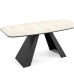 Stół AERO 180 rozkładany 180-220x90 cm biały chromix