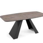 Stół AERO 180 rozkładany 180-220x90 cm dąb sherman antracyt